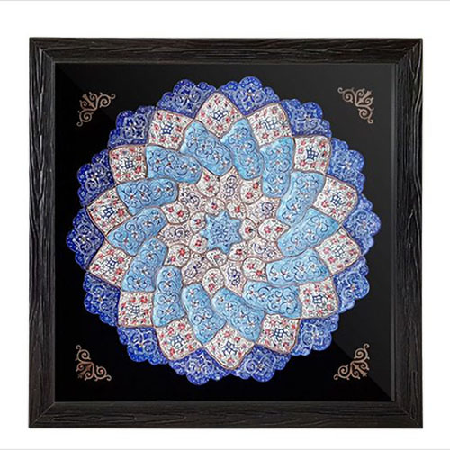 Minakari Plate Frame - 30cm